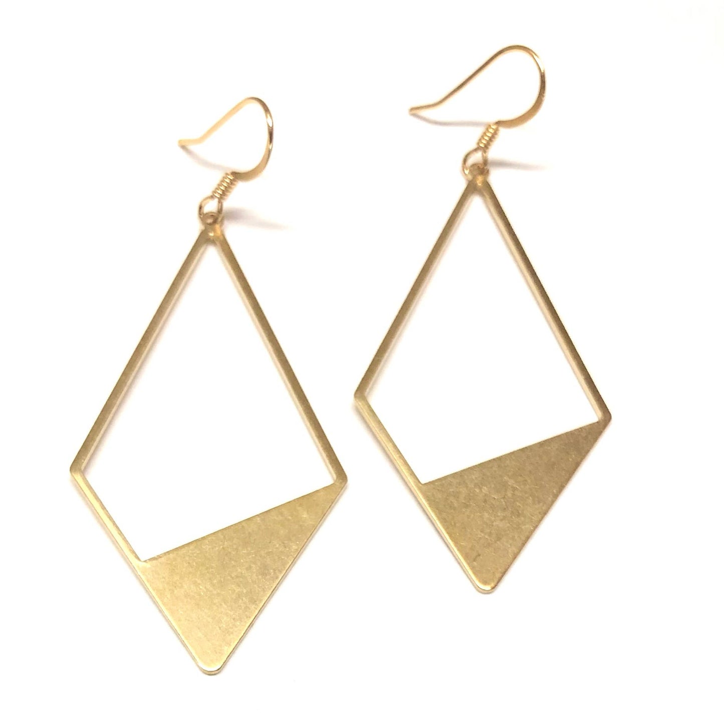 Nikki Smith Designs - Golden Kite Metal Earrings