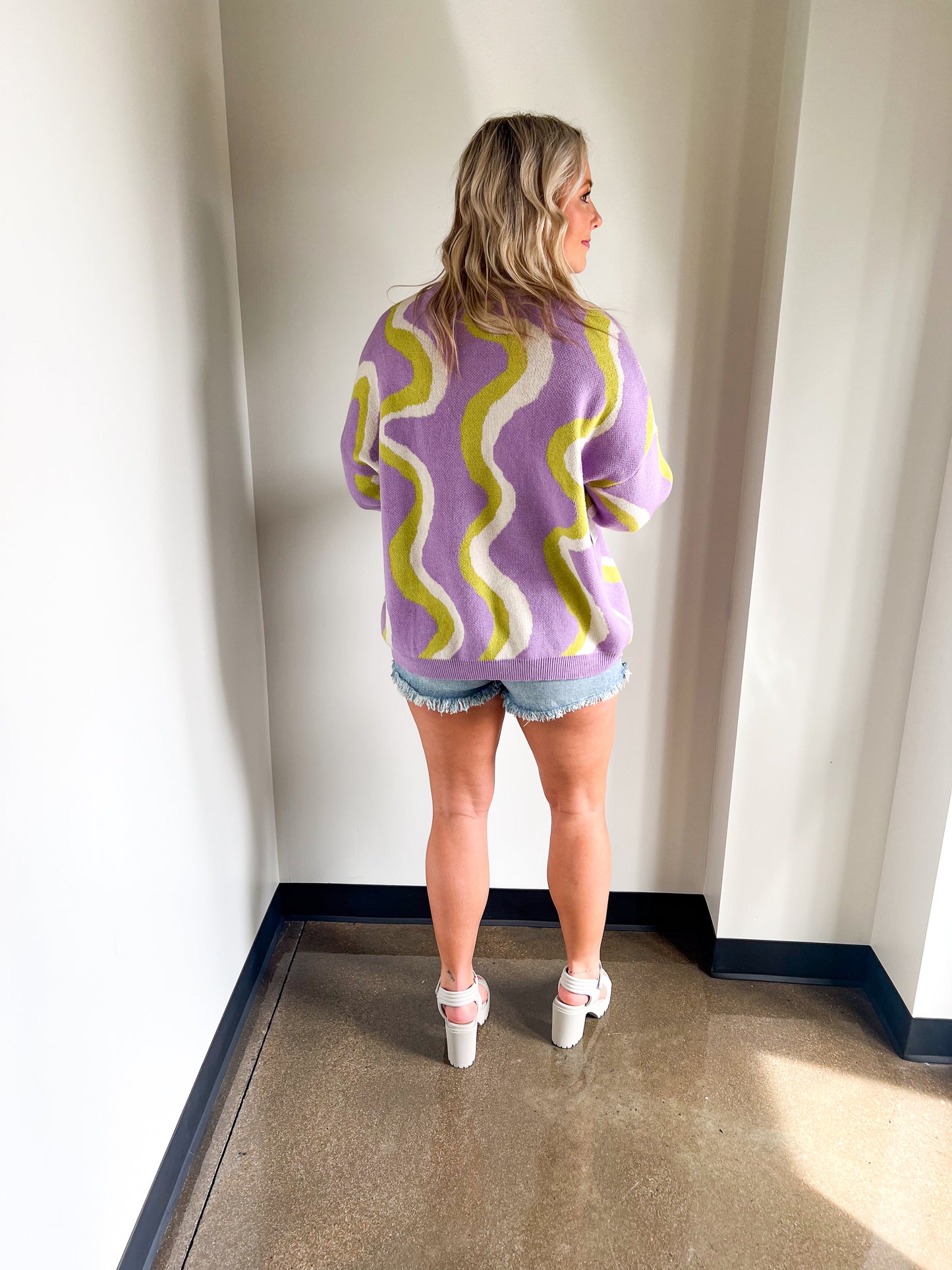 Lavender Swirl Sweater
