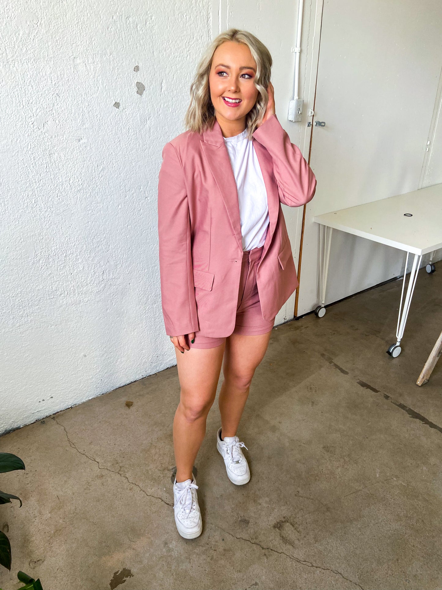 In Charge Blazer and Shorts Set