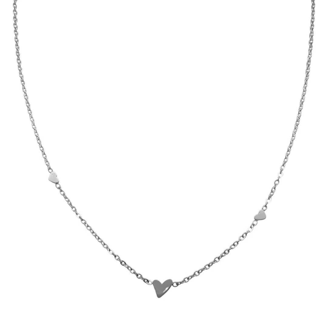 Nikki Smith Designs - Silver Alice Triple Heart Necklace